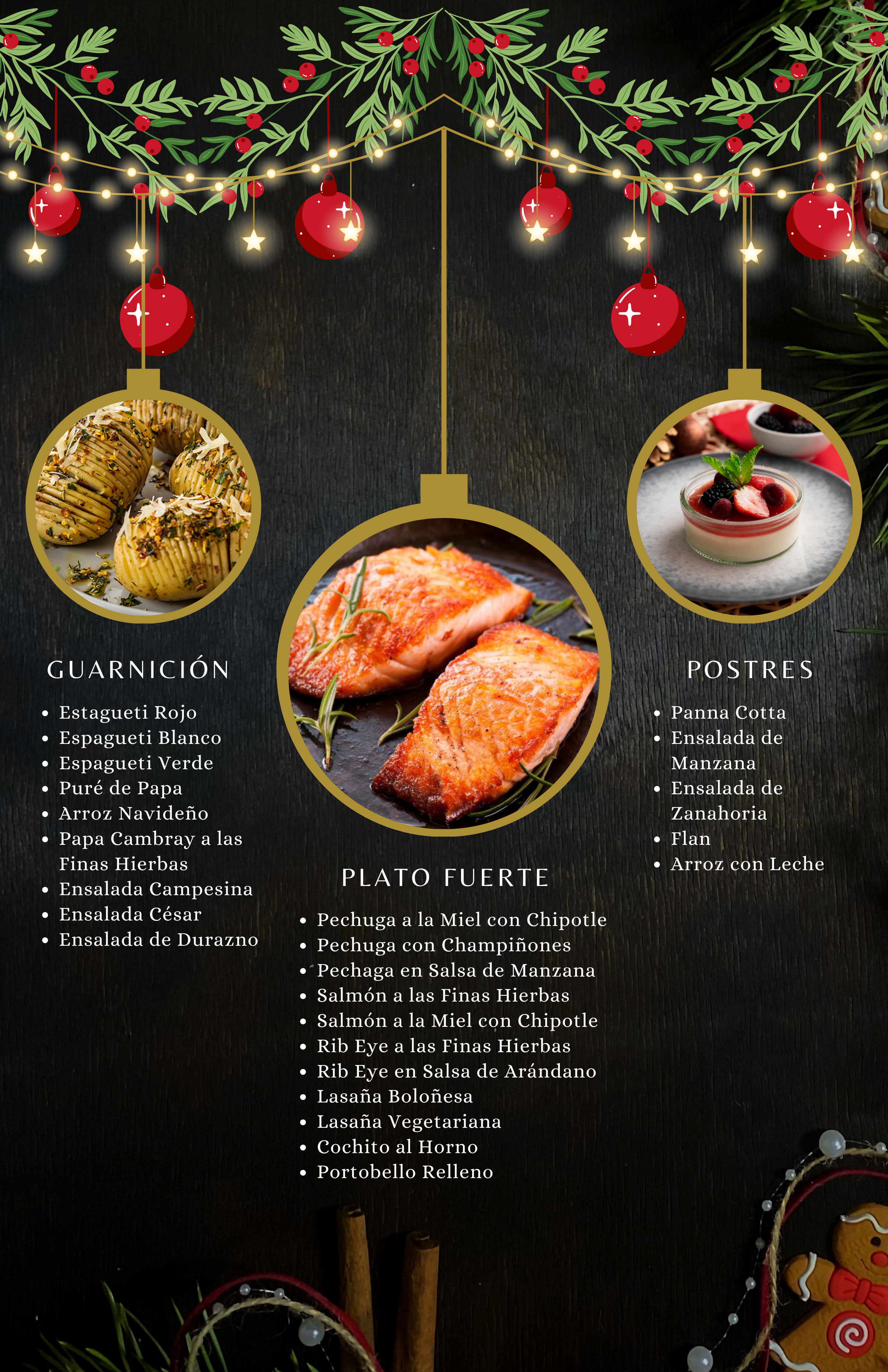 Menú El Muérdago